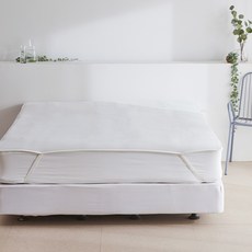 La Pomme 素色3D透氣網狀涼感床墊, 白色