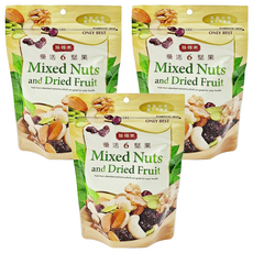 膳體家 優活6堅果 200g 綜合堅果 南瓜子 蔓越莓乾 核桃 杏仁果 腰果, 3包