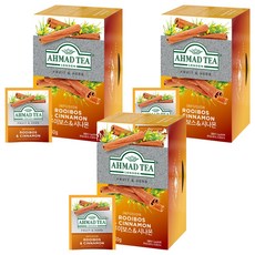 아마드티 루이보스&시나몬 허브차 티백, 1.5g, 20개입, 3개