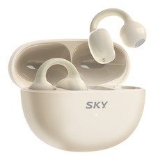 SKY 핏 클립 블루투스 6.0 귀찌 오픈형 무선 이어폰, IM-C1, 베이지
