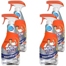 威猛先生 廚房淨油泡沫 噴清瓶 橫掃廚房46種汙漬, 500g, 4瓶