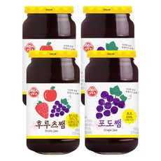 오뚜기 포도잼 500g 2p + 후루츠잼 500g 2p, 1세트