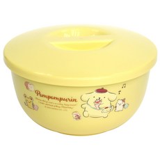 Sanrio 三麗鷗 不鏽鋼環保隔熱碗 KS-6360PN, 布丁狗 黃色, 1個