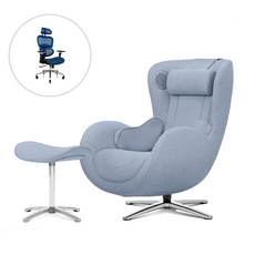 누하스 뉴클래식 안마의자 패브릭 에디션 방문설치, N-0003HF(ERGO3D), 파우더블루