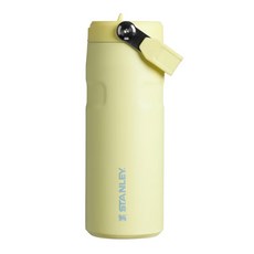 STANLEY IceFlow Aerolight 摺疊吸管杯 470ml 保冷8小時 保冰40小時 超輕量技術 食品級不鏽鋼 易於攜帶的手柄, 萊姆黃, 1個
