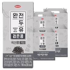 한미 완전두유 국산콩 검은콩 저당, 190ml, 64개