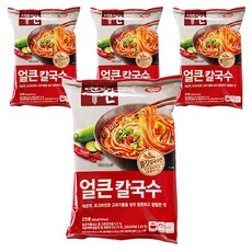동원 면발의신 얼큰칼국수, 4개, 268g