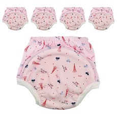 JB DESIGN 嬰幼兒學步尿褲 內褲型 M 巴黎汽車粉, 5件