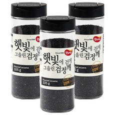 햇님마을 햇빛에 검게 그을린 검정깨, 105g, 3개
