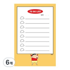Flyingwhales 蠟筆小新便條紙, 小新, 80張, 6個