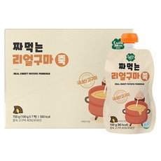 룰루맘 짜먹는 리얼구마죽, 고구마맛, 7개, 100g