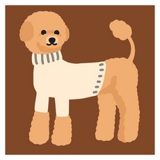 아트조이 DIY 명화그리기 20 x 20 cm, 라떼푸들, 1개