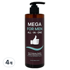 시크릿플랜트 메가 포 맨 올인원, 4개, 500ml
