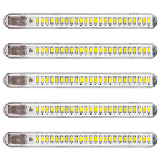小麥購物 USB小夜燈LED 24燈 Y039 18 x 1.7cm 16g 5個, 白光