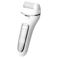 FUGU BEAUTY 電動去腳皮機, 使用天然石英磨砂頭, 三款不同磨頭, USB充電, FB-FC02-WH, 白色