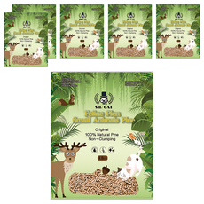 SIR CAT 貓爵士 松木貓砂, 雙層貓砂盆專用, 100%天然松木, 低塵, 超強吸收, 4.8kg, 6包