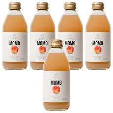 Kimino 山梨白桃氣泡果汁飲, 250ml, 5個