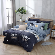 Ishur 伊舒爾 法蘭絨床包枕套組 100%聚酯纖維, 1組