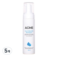 레이펄스 워터리스 샴푸, 200ml, 5개