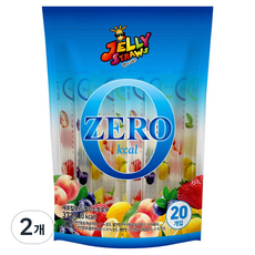 JELLY STRAWS 零卡路里 20入, 372g, 2個