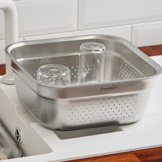 Casabeni 不鏽鋼方形籃, 1個, 單一顏色