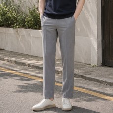 男士夏季涼感直筒西裝褲