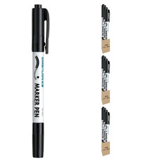 SIMBALION 雄獅 680雙頭油性奇異筆, 黑色, 9支