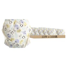愛北鼻 加厚六層學習褲/尿布褲 (建議8-12kg), 企鵝海豹, 100碼, 5入