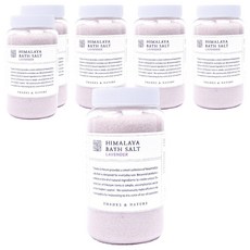 쌩스네이처 대용량 히말라야 바스솔트 라벤더향, 1.2kg, 6개