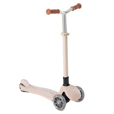 MomnLittle 孩童LED摺疊式滑板車, 米色