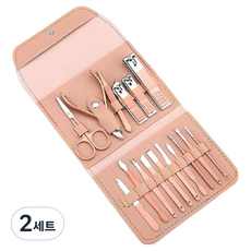 溫馨空間 指甲腳趾甲剪便攜套組, 2套, 米色