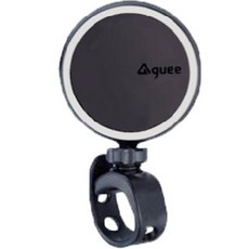 guee 自行車360度旋轉左右通用i-see後照鏡, 白色, 1個
