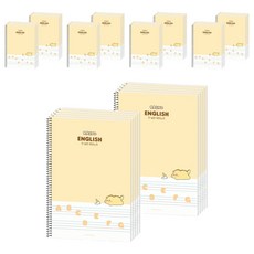 POPO FANCY Rhino 國小英語筆記本, 50個, 黃色