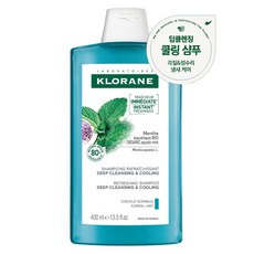 KLORANE 蔻蘿蘭 水薄荷頭皮淨化涼感洗髮精, 1瓶, 400ml