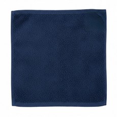 MUJI 無印良品 可吊掛棉圈絨雙線織手巾, 深藍色, 1條