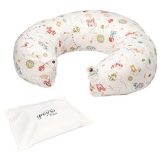 greySa 格蕾莎 哺乳護嬰枕 + 備用布套, 童趣