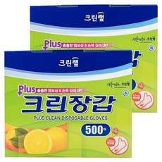 크린랩 플러스 크린장갑, 500개입, 2개