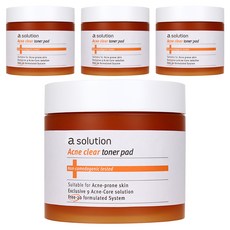 a solution Acne clear爽膚棉片, 4罐, 60片