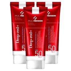 PAUL MEDISON Deep red防曬霜 SPF50 PA+++ 60ml, 3個