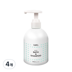 슈베스 베이비 바스 앤 샴푸, 4개