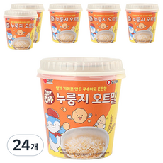 오쌀미 데이오트 누룽지 오트밀 컵, 40g, 24개