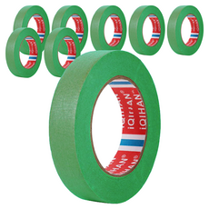 iQIHAN Dada 彩色紙膠帶 綠色 20 mm x 20 m, 8個