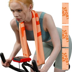 Hensen Sportstime 健身毛巾, 橘色, 3個