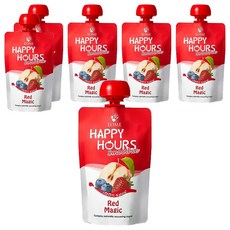 Happy Hours 生機纖果飲 蘋果/藍莓/草莓, 100g, 6入