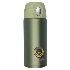 Rico 瑞可 真空彈跳杯, 軍綠色, 380ml, 1個