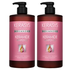 KERASYS 角蛋白神經醯胺護髮素 花香, 1L, 2瓶