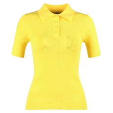 luxgolf 女款羅紋翻領短袖針織衫 MDG3M608