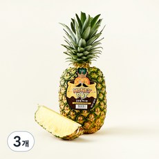 스미후루 감숙왕 허니팟 파인애플, 2.1kg, 3개