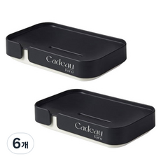 PEONIST For U 排水香皂架, 黑色, 6個