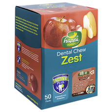 happi DOGGY 纖嚼 無穀健齒棒 50入 Active Plus配方, 蘋果, 1盒